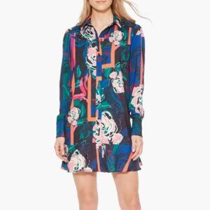 Parker EUC Size XXS Norma Floral Print Shirtdress